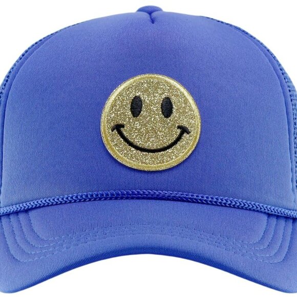 Smiley Face Baseball Cap Adjustable Trucker Hat Casual Retro Y2K Unisex
